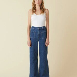 Le Jean Virginia Wide Leg Jean in Lovesong NWT